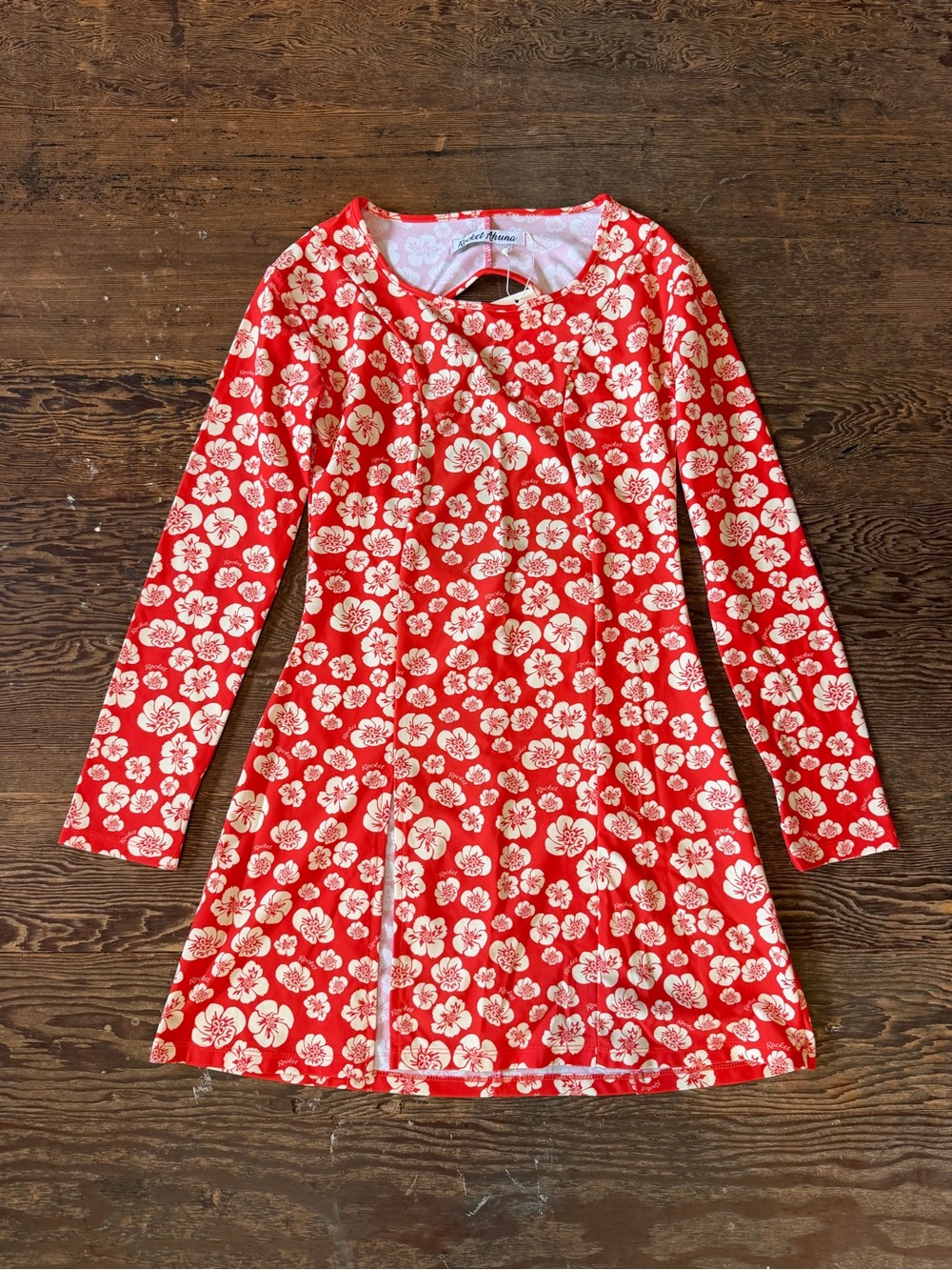 Rocket Ahuna Floral Long-Sleeve Mini Dress